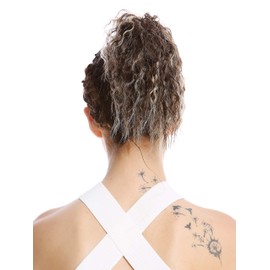 WIG ME UP - N67A-V-8TT26 Hairpiece Ponytail Short Voluminous Curly Crepe Curls Crepe Curls Afro Kinks Brown Golden Blonde Mix 25 cm