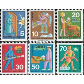 Prophila Collection BRD (BR.Deutschland) 629-634 (kompl.Ausgabe) gestempelt 1970 Hilfsdienste (Briefmarken für Sammler) Feuerwehr/Polizei
