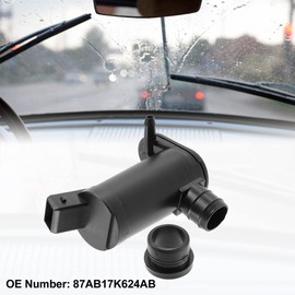 X AUTOHAUX Car Windshield Washer Pump 87AB17K624AB for Ford Focus 1998-2004