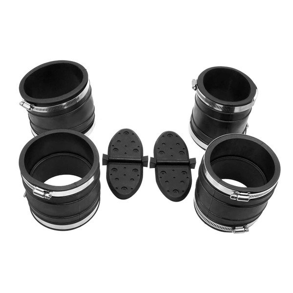 UANOFCN 1998 and Up Exhaust Y-Pipe Kit Replaces 807166A1 Hose Bellows 32-14358T 32-44348T for Mercruiser