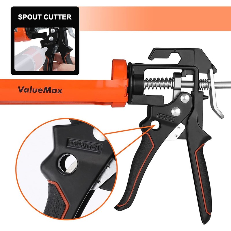 ValueMax Caulk Gun 9Inch Silicone Sealant Caulk Gun for Caulking/Filli
