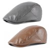 HNJKJEU Pack of 2 Peaked Caps for Men Flat Cap