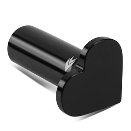 NRG Innovations NRG-DB-H002BK 6061 Aluminum Heart E-Brake Drift Button, Hand Brake Lever Button Compatible with 1986 Toyota, Subaru WRX/STI, BRZ, Mazda Miata/RX-7, Black