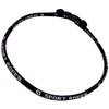 Sport Ropes Single Titanium Necklace (Black, 22")