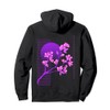 Japanese Sakura Cherry Blossoms Vaporwave Synthwave Outrun Pullover Hoodie