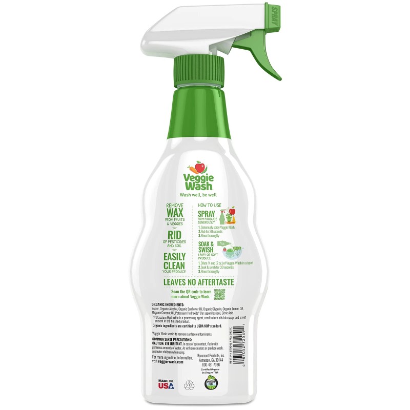 Veggie Wash Fruit and Vegetable Cleaner USDA Organic Safe for