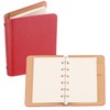 PATIKIL 6 Ring Binder Cover, A7 Leather Notebook Binder Mini