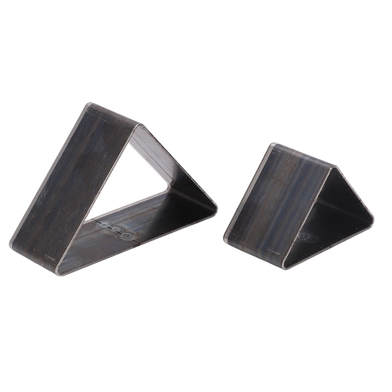 2PCS Triangle Leather Cutter Alloy Steel Hollow Punch Cutter Set