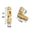 20 Pcs Mini Size Brass Cylindrical Concealed Hinge Barrel Hidden