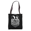 Breeding Cow Breakling Limits - Belted Galloway Cattle Tote Bag