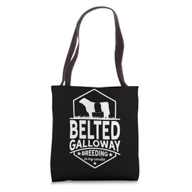Breeding Cow Breakling Limits - Belted Galloway Cattle Tote Bag