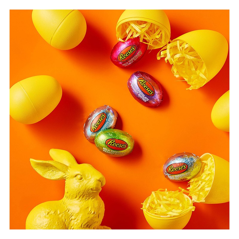 REESE'S Milk Chocolate Peanut Butter Eggs Candy, Easter, 10 oz