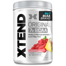 Scivation XTEND Original BCAA Powder Raspberry Pineapple 30 Servings | 7g BCAAs Per Serving | Sugar Free Branched Chain Amino Acids and Electrolytes Powder for Post Workout Muscle Recovery and Hydration