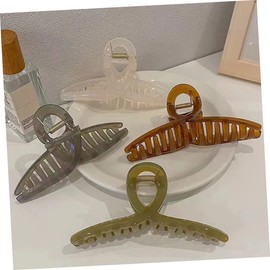 PACKOVE 12pcs Large Hair Clips Jelly Jaw Clips for Thick Hair Lightweight Accessories for Women for Daily Use and Special Occurrences