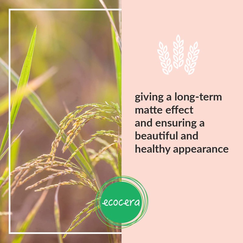 ECOCERA Rice loose powder, perfect for oily skin and combination