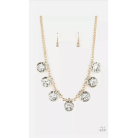 Paparazzi Necklace ~ GLOW-Getter Glamour - Gold