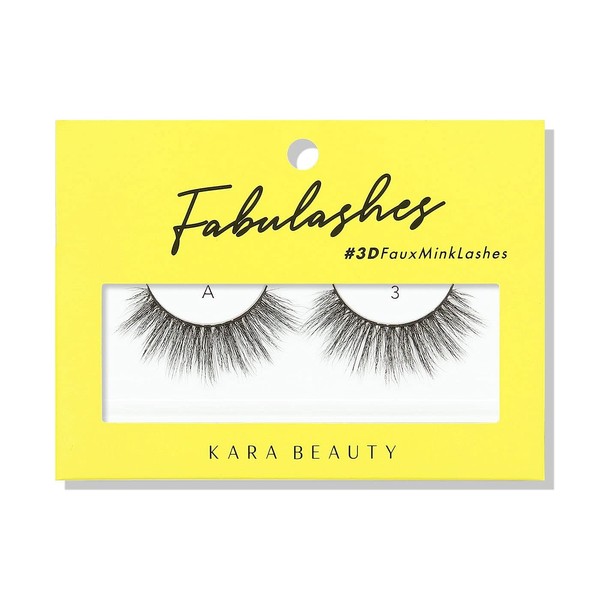 KARA BEAUTY FABULASHES 3D Faux Mink False Eyelashes - Style