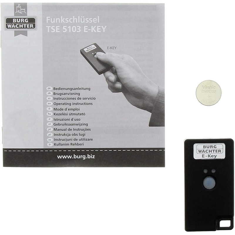 Burg-Wächter TSE 5103 E-Key SB Electronic Door Cylinder, Silver
