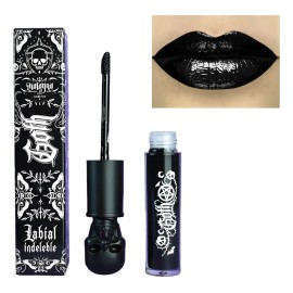 Brillo Labial Color Negro Marca Malagna Vegano Black Gloss