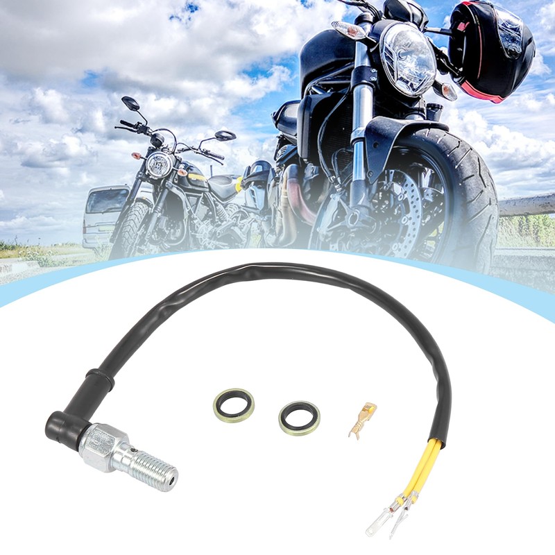 Motoforti Universal Motorcycle Rear Hydraulic Brake Light Switch Banjo Bolt