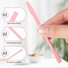6 PCS Eyebrow Wax Sticks Non-stick Wax Spatulas Silicone Spatula
