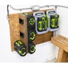 POBNRA 4 Pack Battery Holder Wall Mount Compatible with EGO