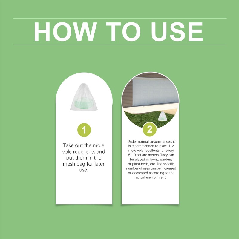 Mole Control for Lawn | Camping Vole Away,Natural Safe Mole