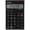 Sharp EL-125TWH Office Desktop Calculator - Black/White