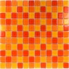 Glass Mosaic Tiles Red Orange Yellow
