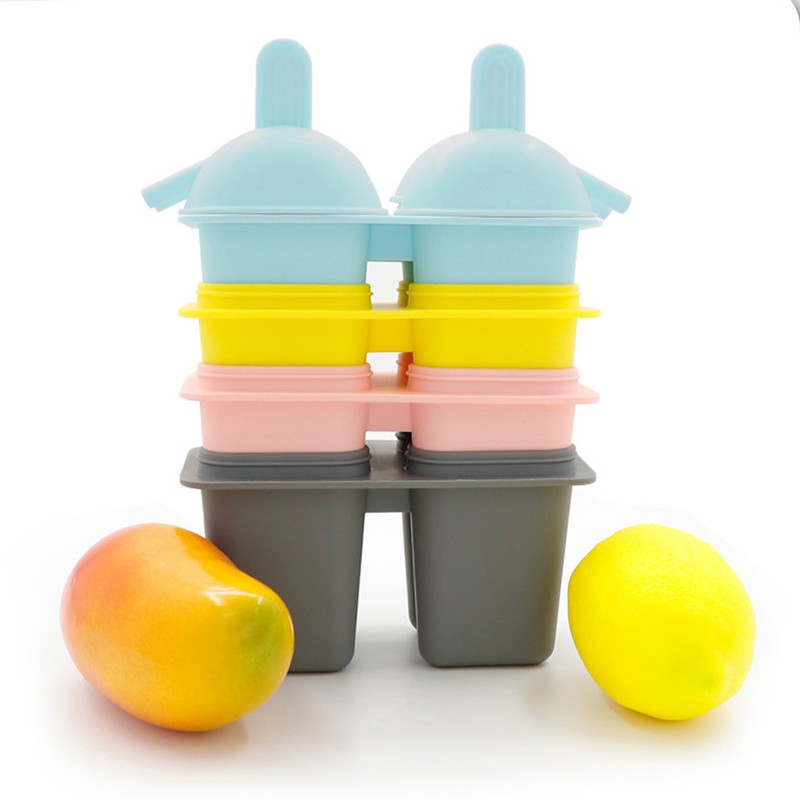 Ice Cream Mold Silicone Practical Portable DIY Ice Pop Maker