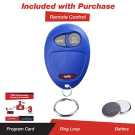 KeylessOption Keyless Entry Remote Car Key Fob for Venture Canyon Hummer H3 Colorado L2C0007T -Blue