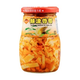 Preserved Crispy Chili Bamboo Shoot in Chili Oil - 13oz (1 Pack)