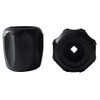 HTD Valve handwheel for valves made of hard plastic in black replacement part 12