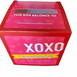 Kids Valentines Day Tic Tac Toe Mailbox And Cards 24 Pack With Stickers