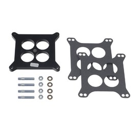 Trans-Dapt Performance 2370 Plastic Phenolic 4 Barrel Carb Spacer Ported 0.5 in. Incl. Gaskets/Studs/Nuts/Washers Plastic Phenolic 4 Barrel Carb Spacer