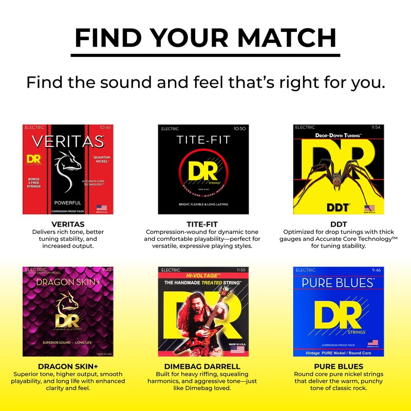 DR Strings HI-DEF NEON Electric Guitar Strings (NPE-11)