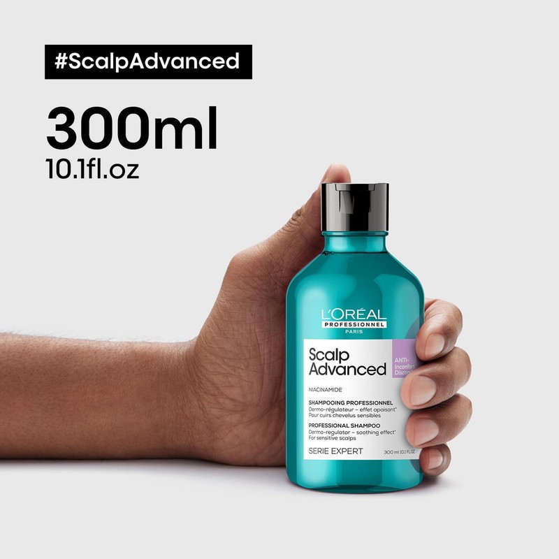 L'Oréal Professionnel Hair Shampoo for Soothing Sensitive Scalp, Scalp Advanced,