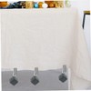 Mobestech 6Pcs Decorative Tablecloth Weights with Metal Clips Stone Table