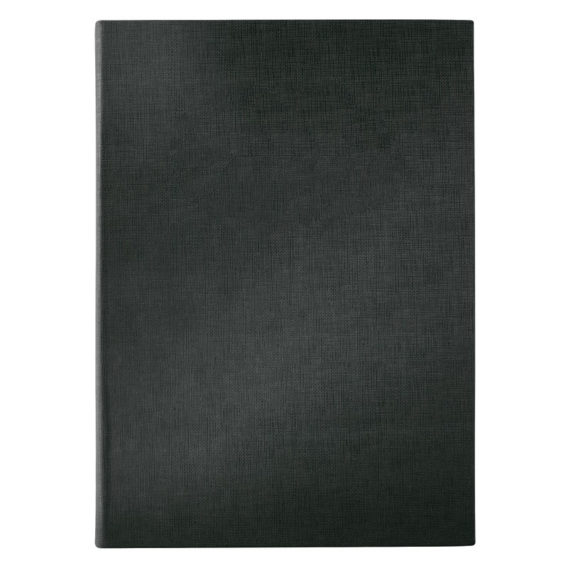 Sigel SM110 Menu Folder with Elastic Binding, Black, with 2