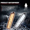 GTINTHEBOX Clear Front Bumper Switchback LED Paking Signal Lights For