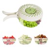 Fruit Washing Bowl with Strainer and Lid with Handle, Portable
