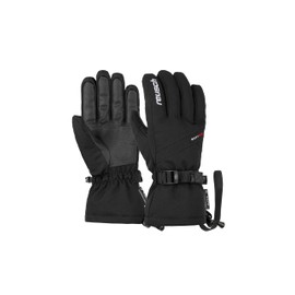 Reusch Outset R-TEX XT Windproof, Waterproof, Breathable and Warm Unisex Winter Gloves, Finger Gloves, Snow Gloves, Ski Gloves for Men and Women, Black/White, 6.5