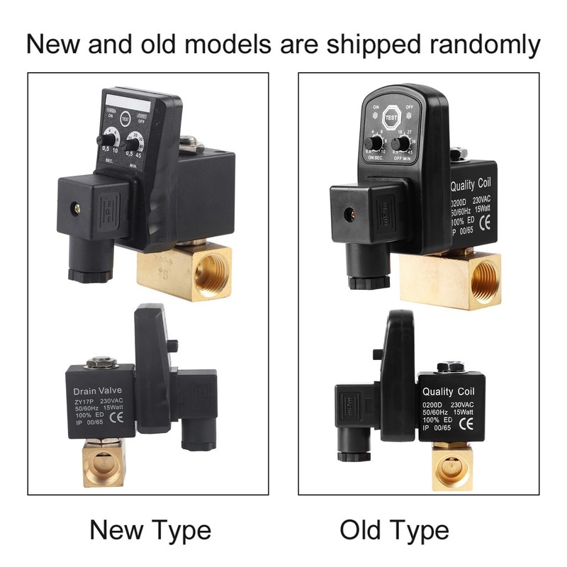 Automatic Drain Valve, G1/2 DN15 Automatic Electronic Timed Drain Valve