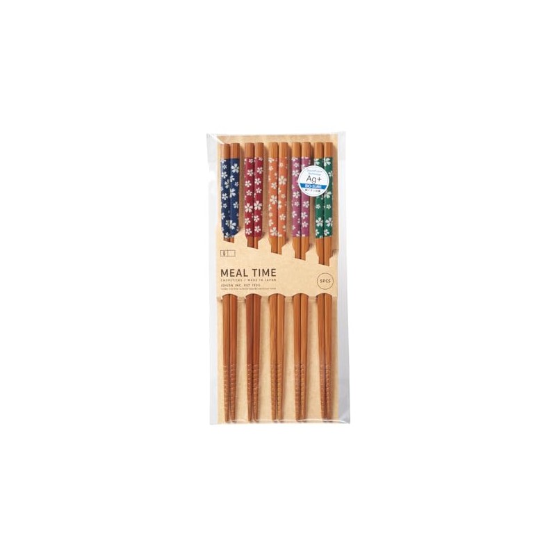 Ishida 67062-3 Chopsticks for Guests, Silver Ion, Antibacterial, Susu Bamboo