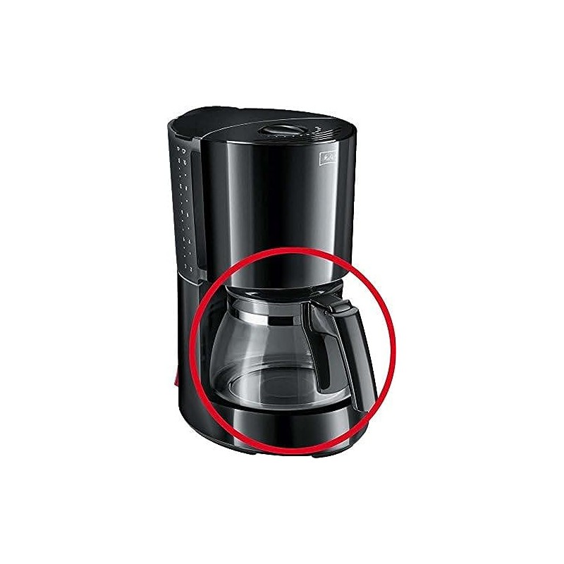Melitta Enjoy Glas kanne, schwarz