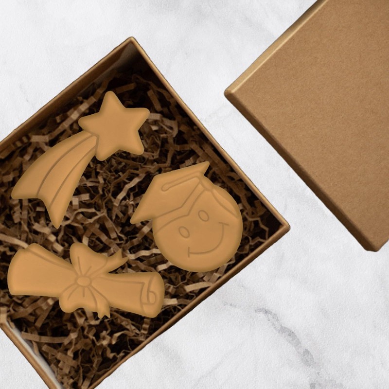 Moose Goods Graduation Cookie Cutters – 5-Pcs Cookie Cutter Set