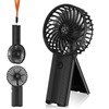 Portable fan, 4-speed adjustable portable battery-operated fans, USB rechargeable desk