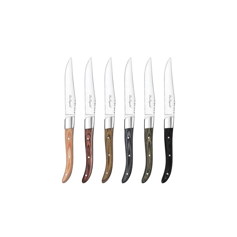 Amefa Royal Louis Set of 6 Steak Knives, Stainless Steel