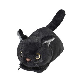 Bleu Bleuet Lying Down Cat Plush Toy (Black)