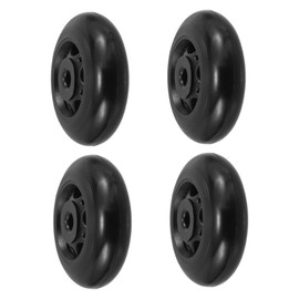 KOMBIUDA 4pcs Fitness Equipment Accessories Fitness Roller Accessory Replacement Wheel Gym Wheels Wheel for Gym Equipment Wear-Resistant Fitness Wheel Exercise Wheel Fitness Wheels Black Pp